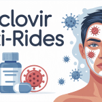 Aciclovir anti rides avis illustration vectorielle informative