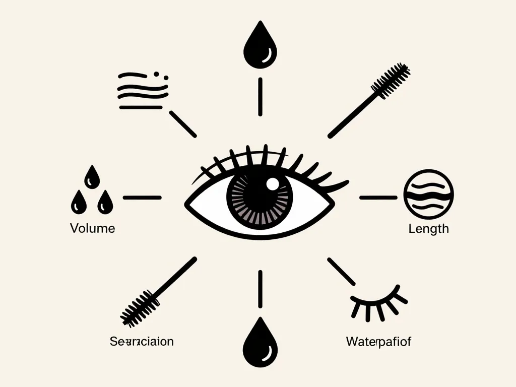 avis sur mascara diagramme critères volume longueur waterproof