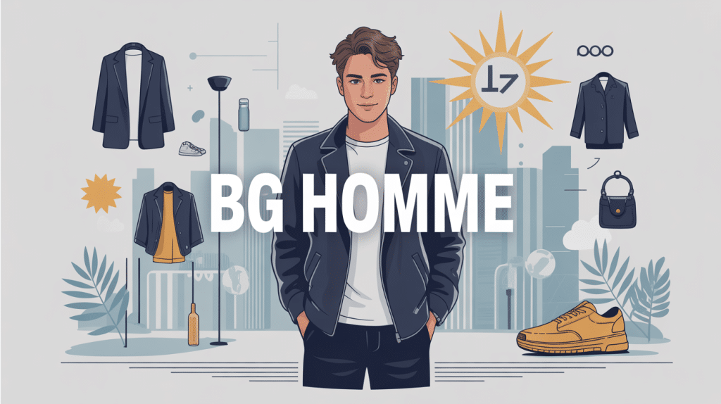 bg homme jeune homme stylé illustration urbaine