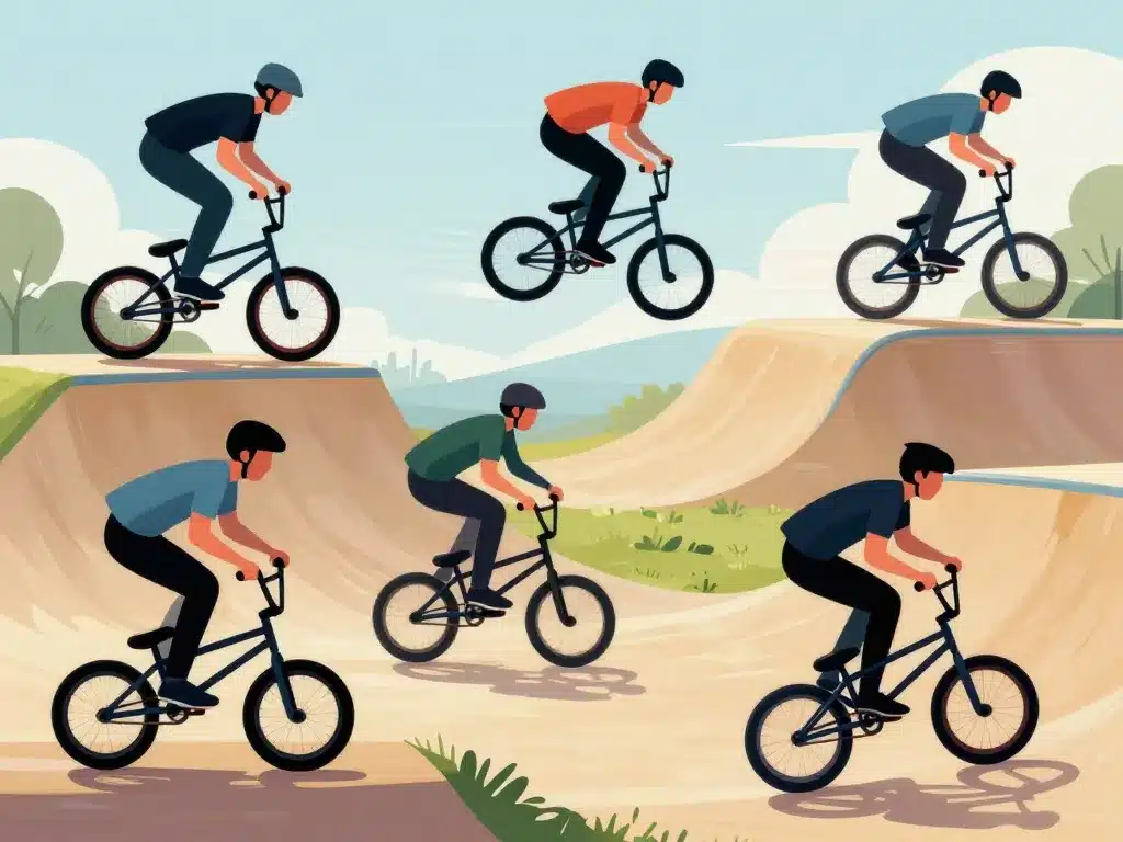 techniques de pilotage bmx track