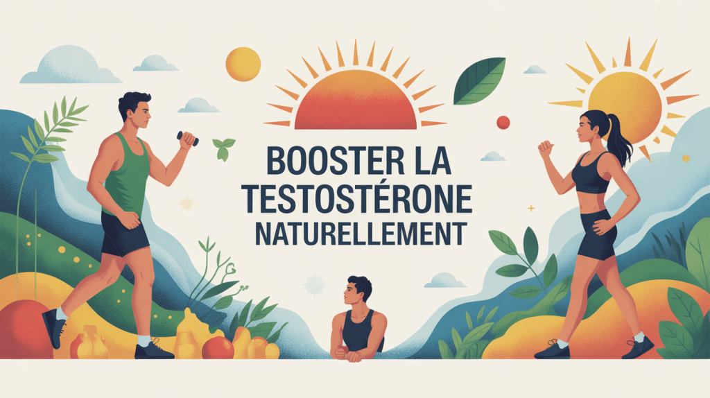 illustration booster testosterone naturel énergie vitalité