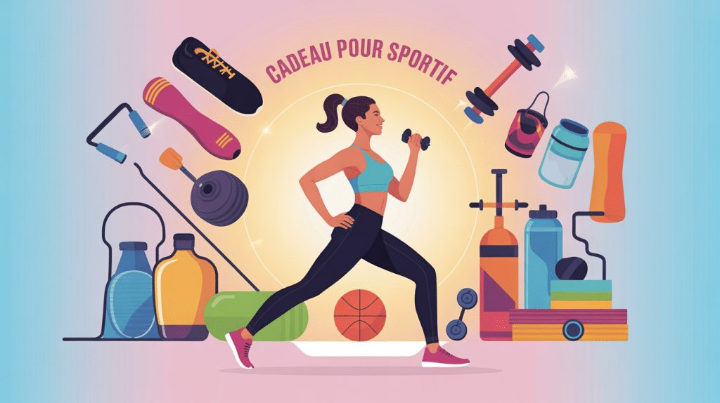 illustration cadeaux pour les sportifs diversité sports