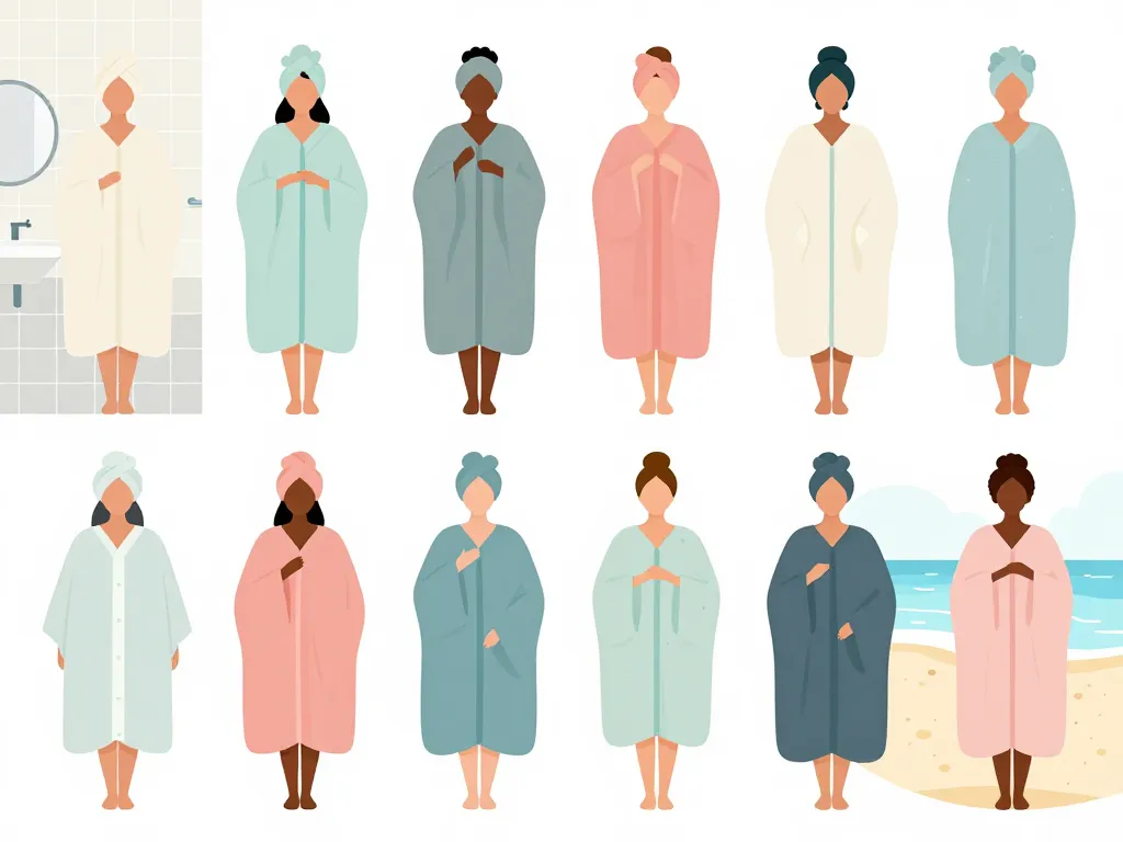 cape de bain pour femme différents usages et silhouettes