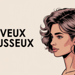 Cheveux mousseux que faire, illustration stylisée profil cheveux disciplinés