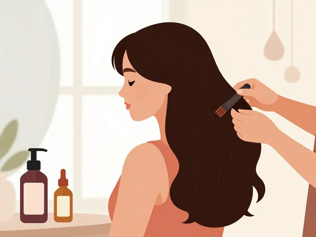 Cheveux mousseux que faire, illustration soins coiffage