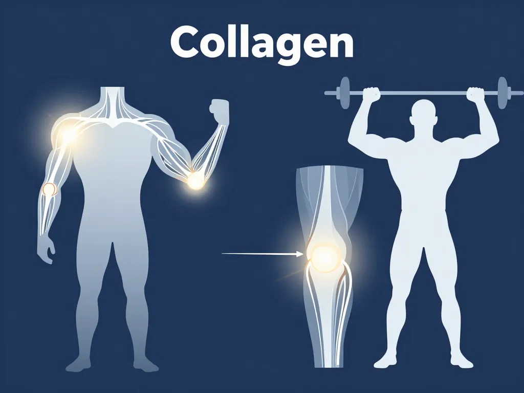 diagramme rôle collagène musculation articulation protection