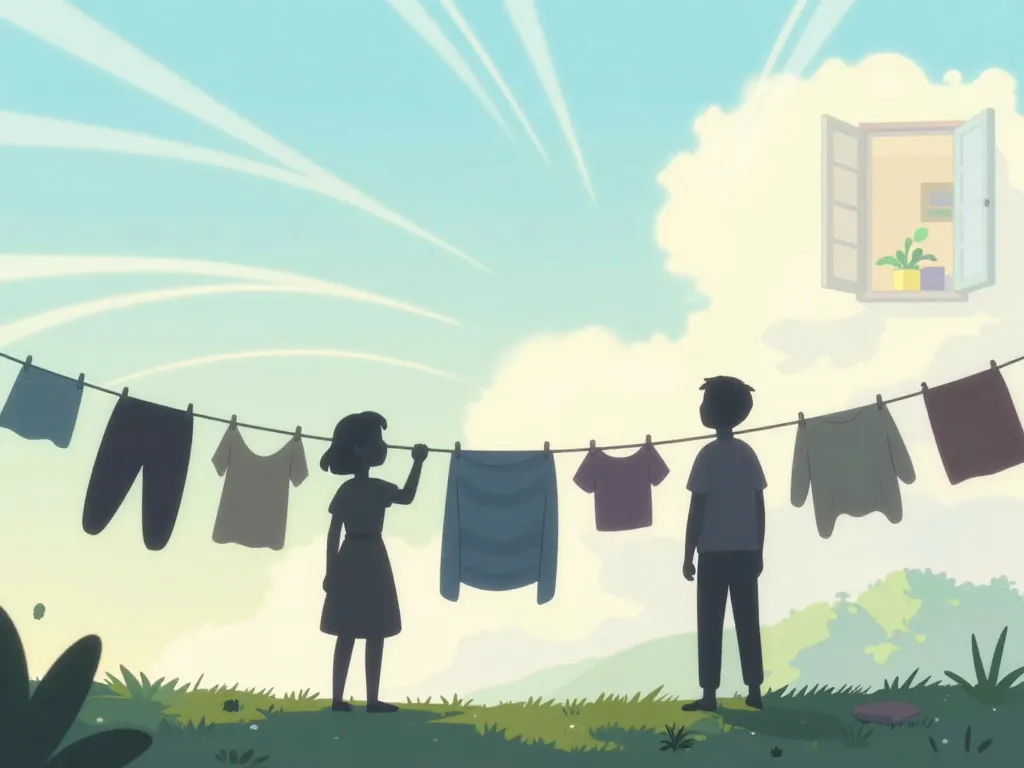 combien de temps pour sécher linge illustration