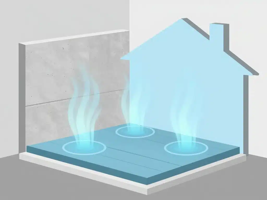 combien de temps pour sécher mur dalle béton illustration