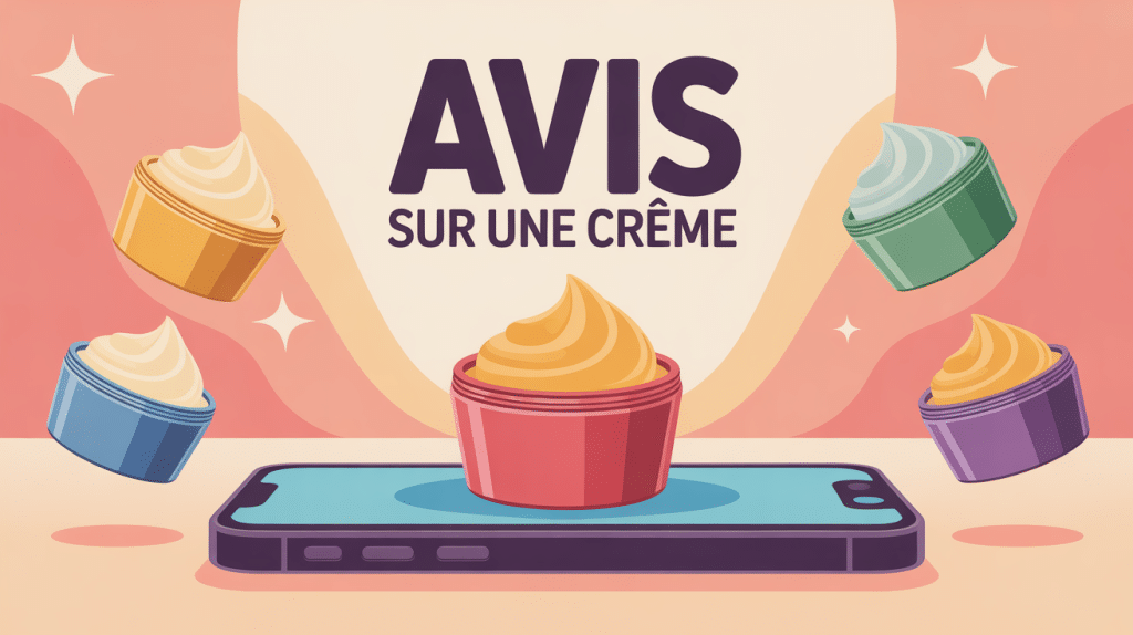 crème avant avis smartphone et pots de crème