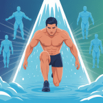 illustration cryothérapie musculation sportif récupération froide