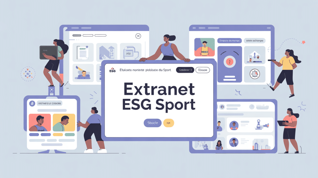interface extranet esg sport portail digital moderne