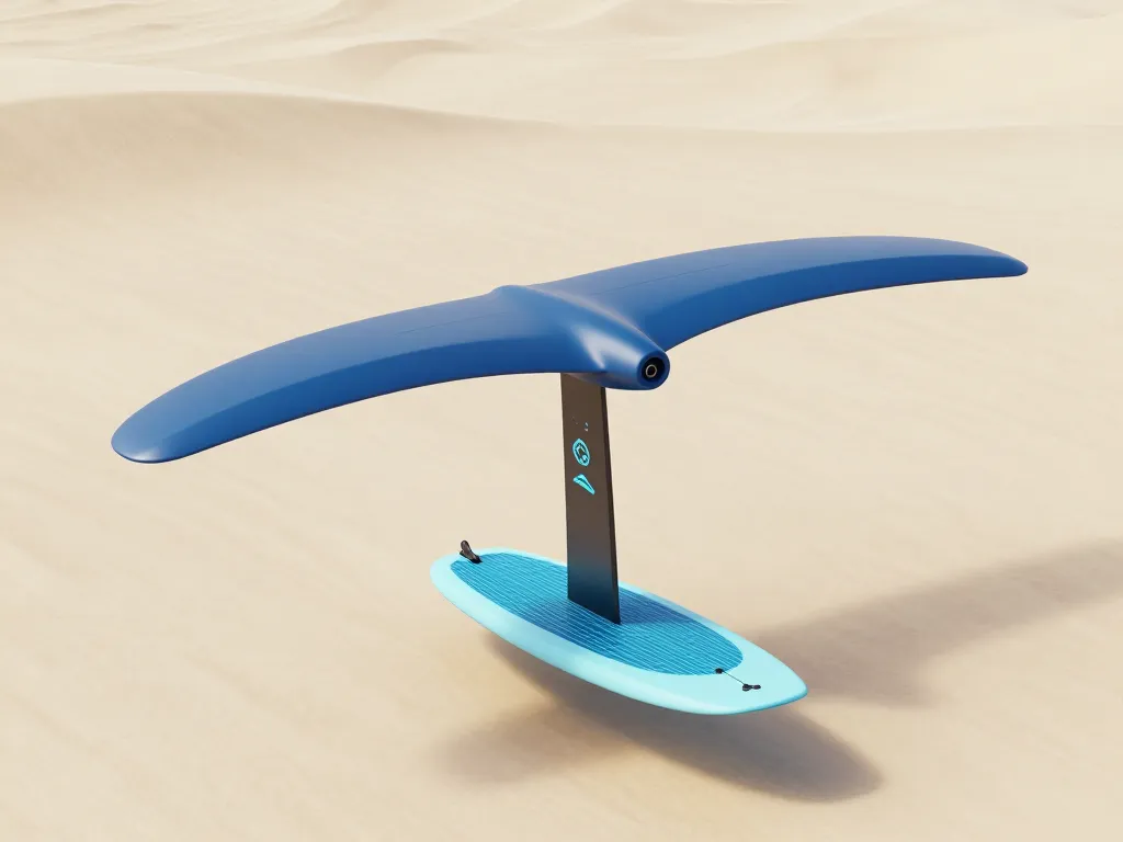 foil surfers matériel surf foil sur plage