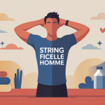 homme en string ficelle élégant et moderne