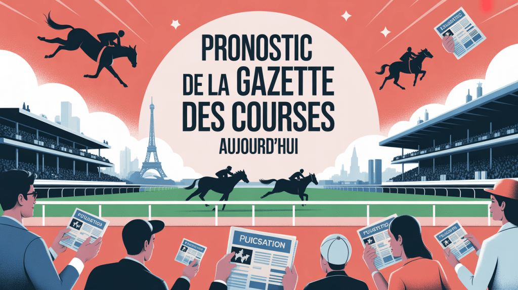le pronostic de la gazette des courses aujourd'hui illustration moderne