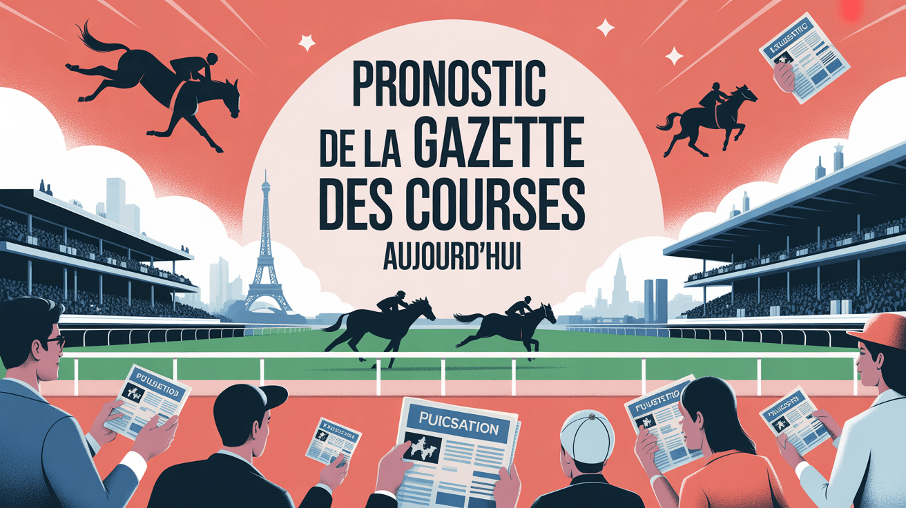 le pronostic de la gazette des courses aujourd'hui illustration moderne