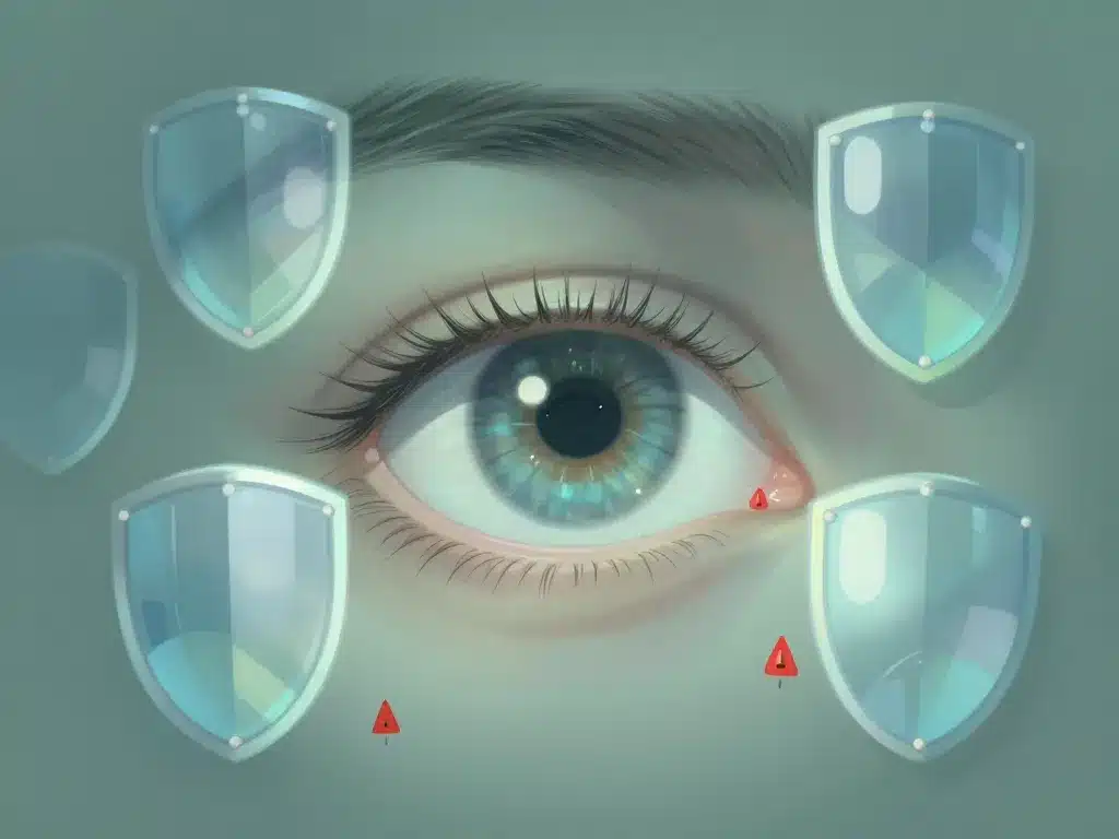 Lentille verte pour les yeux protection santé risques