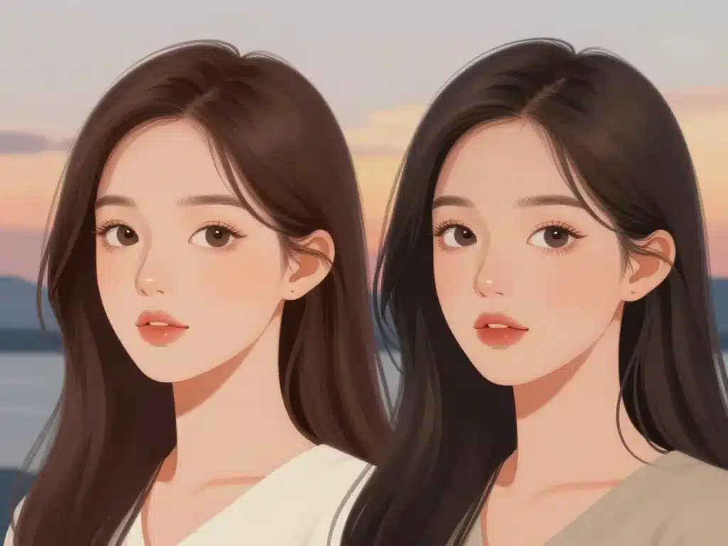 lift coréen avis illustration avant après visage effet lifting