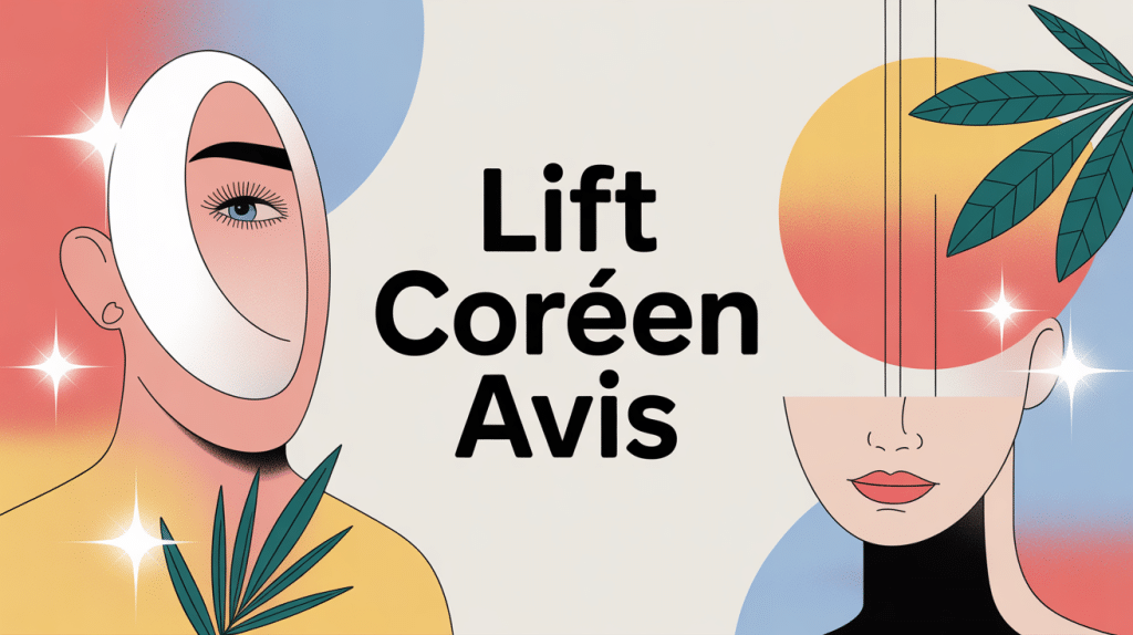 lift coréen avis illustration visage ovale éclat raffermissement
