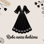 ma boheme robe noire élégante fond poétique