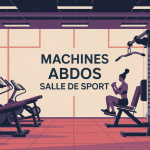 machines abdos salle de sport en illustration moderne