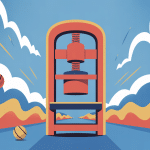 illustration stylisée de mollet a la presse