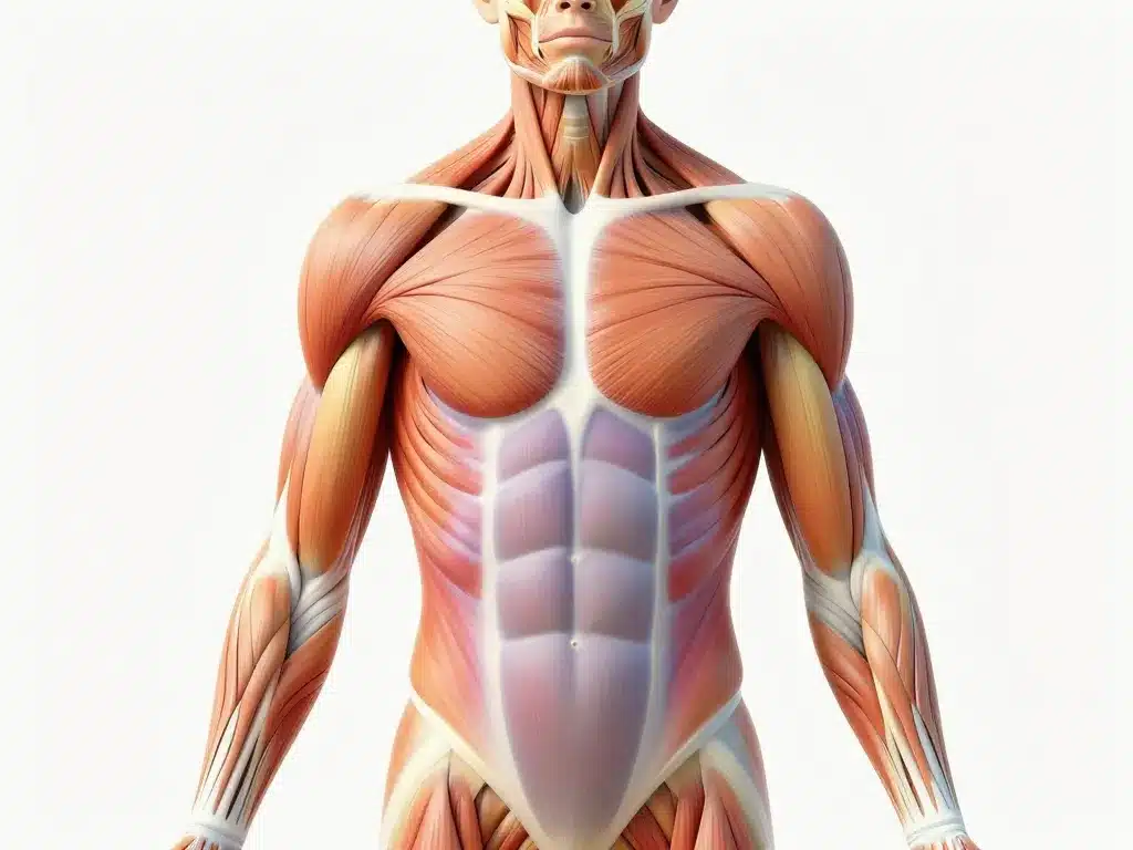 Schéma muscles haut du corps
