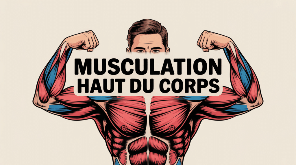 Illustration musculation haut du corps équilibre
