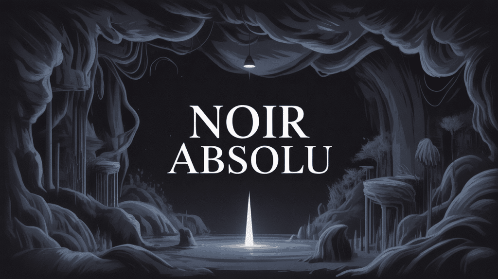 illustration noire absolue intensité et profondeur