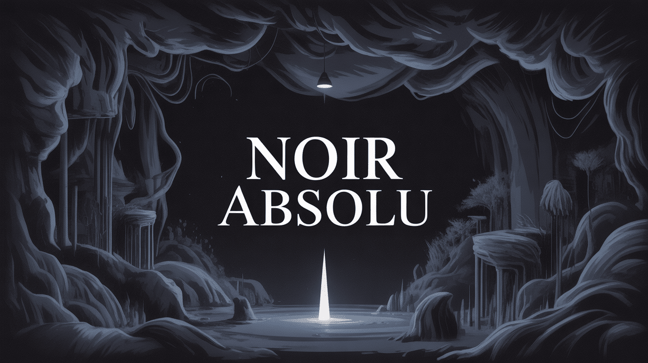 illustration noire absolue intensité et profondeur