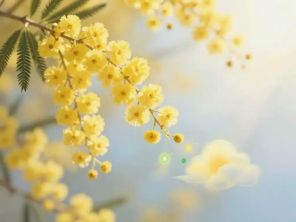 odeur parfum au mimosa notes poudrées miellées