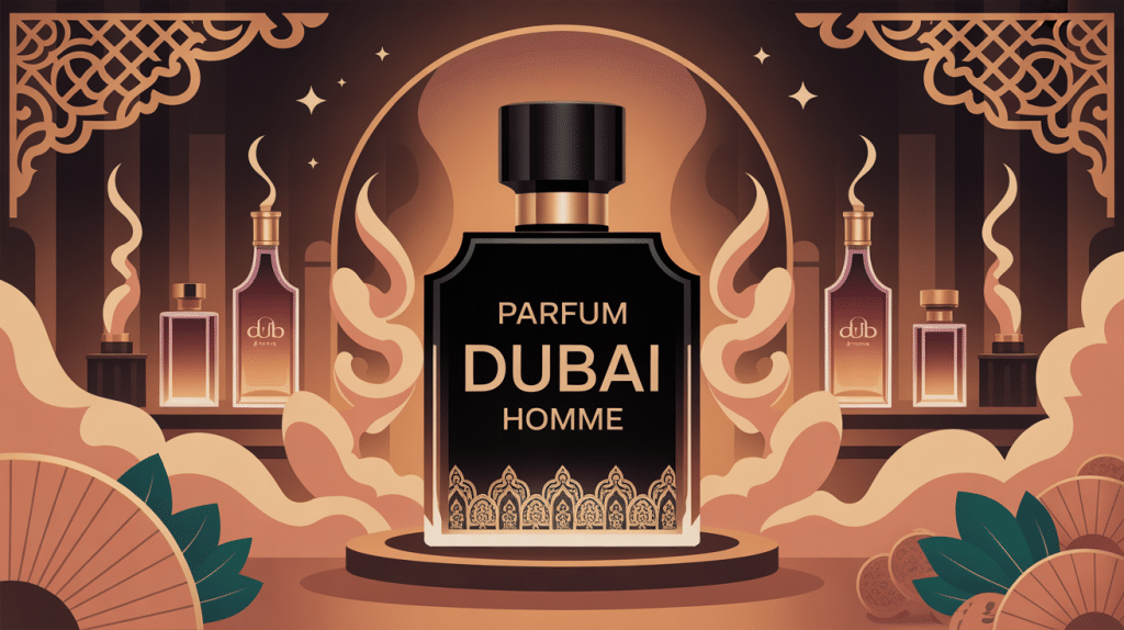 parfum dubai homme illustration univers oriental