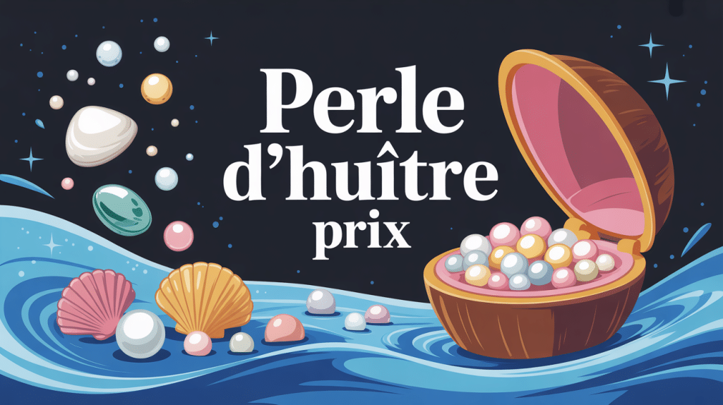 illustration perle huitre prix variations types