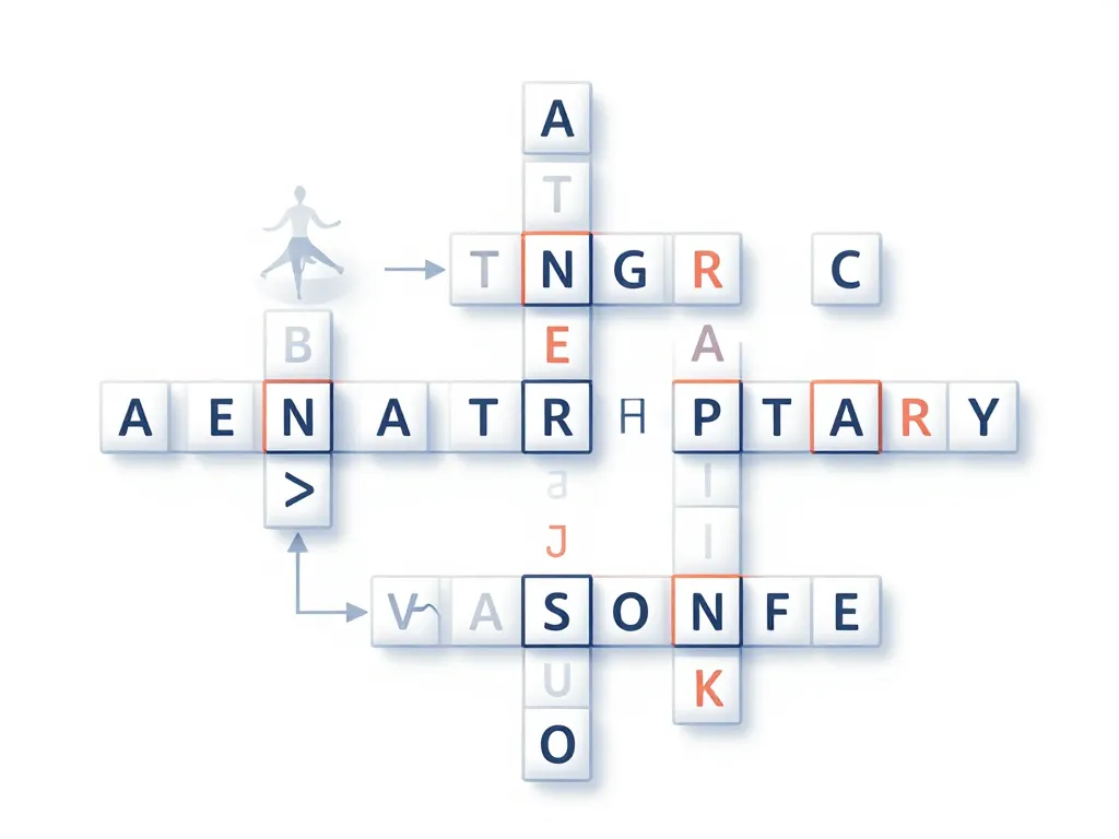 schema lettres croisees posture de yoga mots fleches