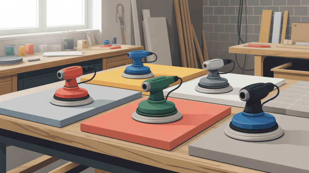 ragueur différents types sur béton plâtre carrelage