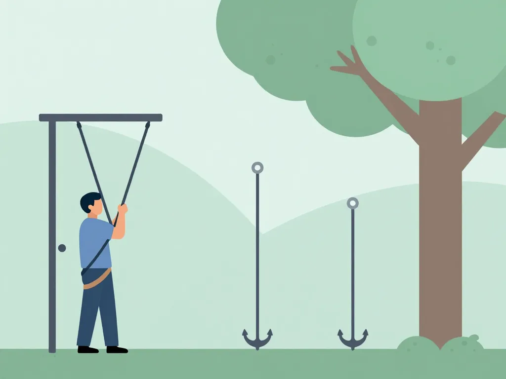 installation sangle de suspension en toute securite