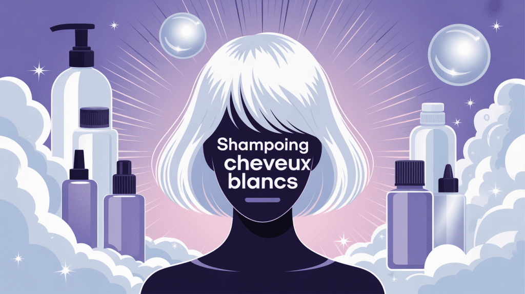 shampoing cheveux blancs avis cheveux éclatants illustration