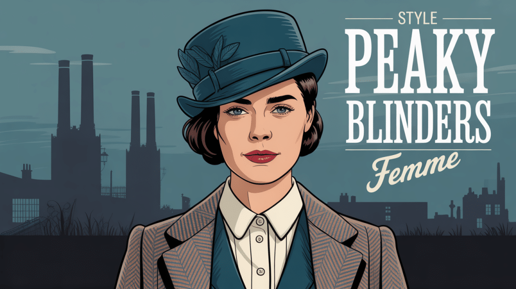 style peaky blinders femme vue rétro modernisée