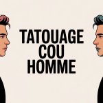 Illustration tatouage cou homme signification ambiance moderne
