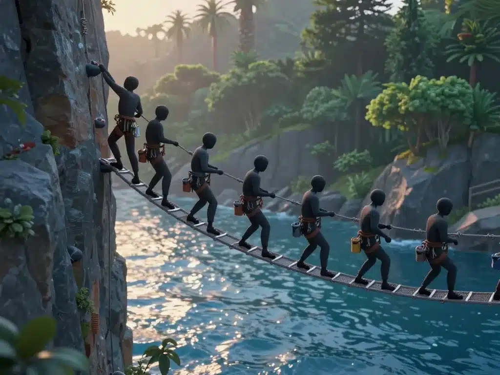 Expérience et sécurité via ferrata Vouglans