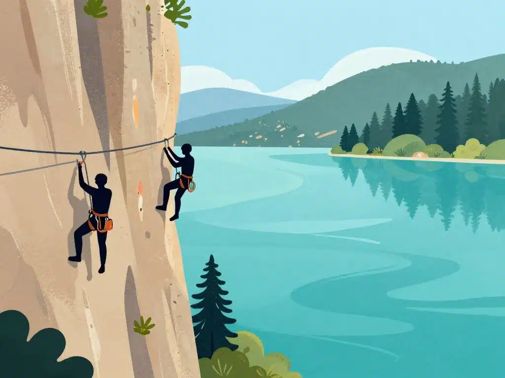 Parcours via ferrata Vouglans accès et difficulté