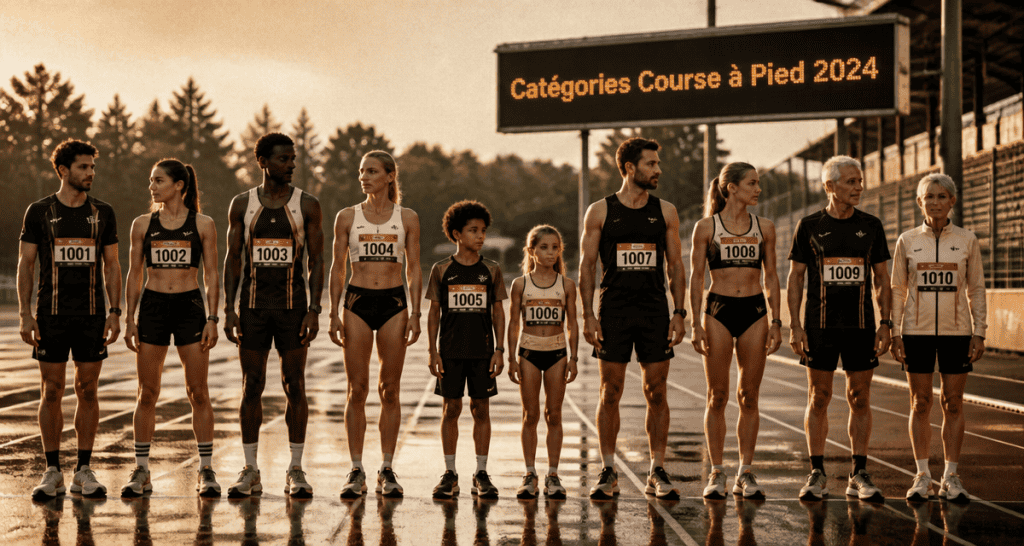 Catégorie course à pied 2024 sur piste, coureurs de tous âges