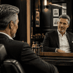 Coupe homme 50 ans taper poivre et sel élégante