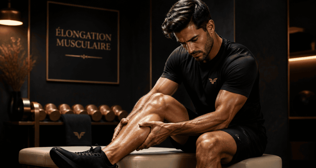 elongation musculaire temps de guerison banc studio