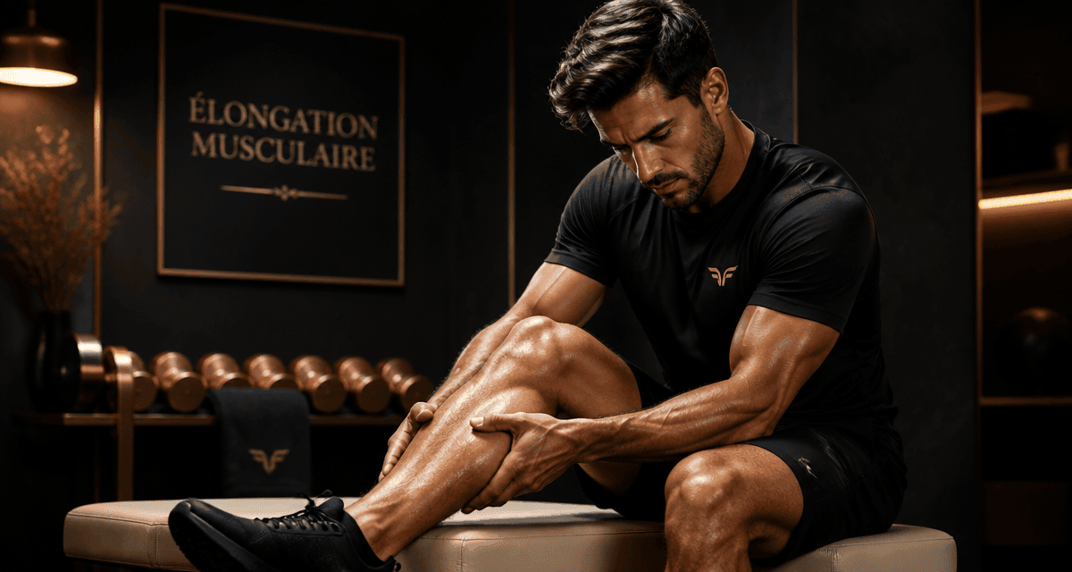 elongation musculaire temps de guerison banc studio