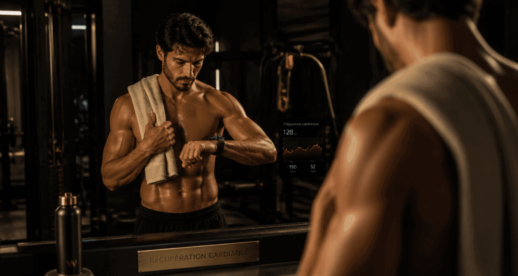 frequence cardiaque de recuperation homme salle de sport
