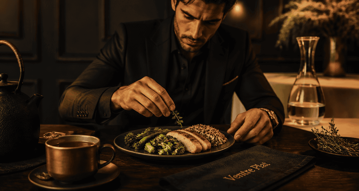 maigrir du ventre alimentation assiette saine homme