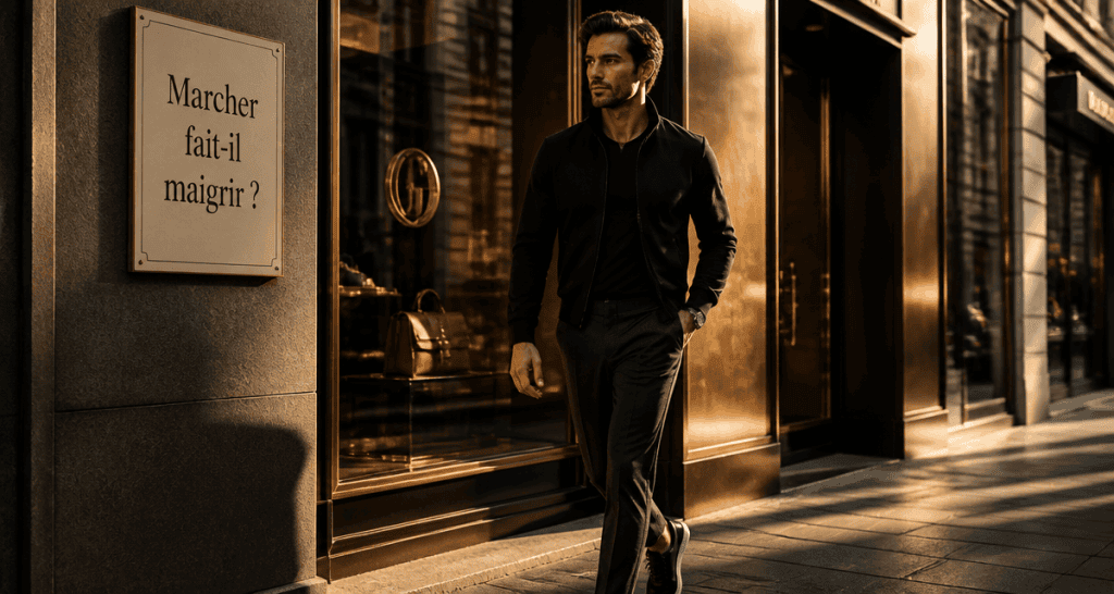 marcher fait il maigrir homme urbain