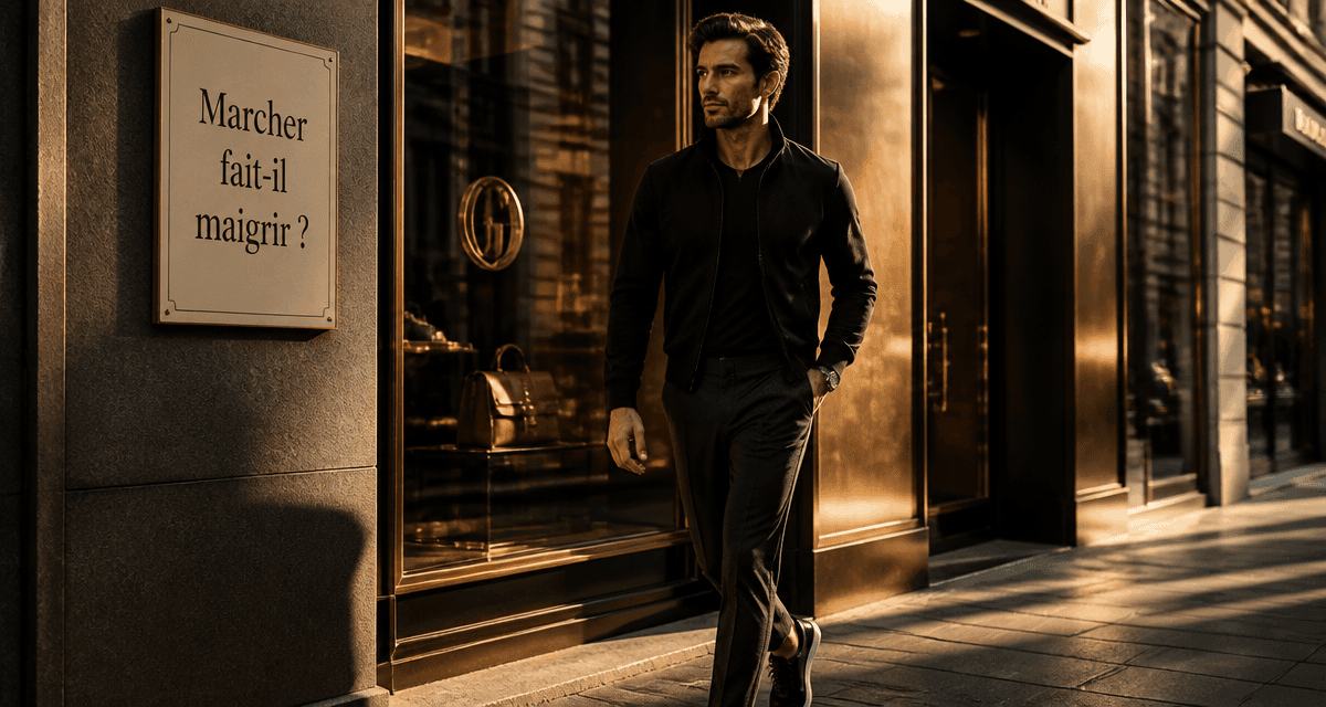 marcher fait il maigrir homme urbain