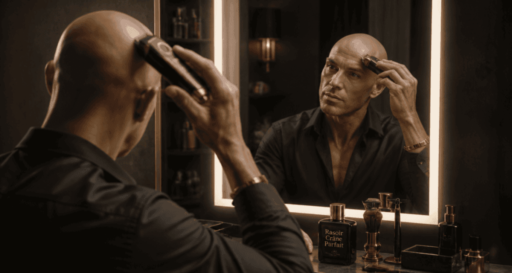 Meilleur rasoir pour crâne chauve homme élégant