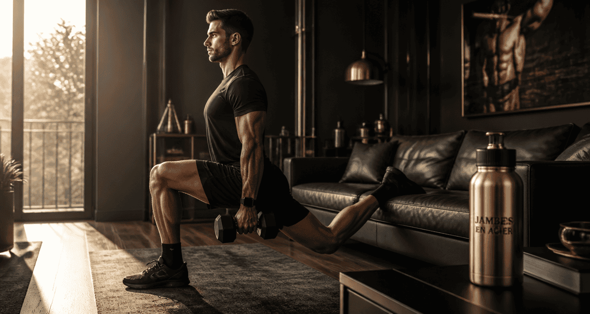 musculation jambes maison squat bulgare salon